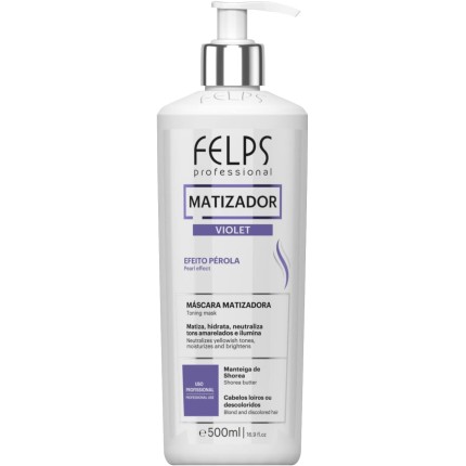 Felps Color Matizador Violeta Efeito Pérola 500Ml Felps 500Ml