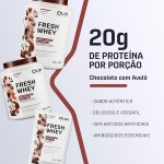 Fresh Whey Protein - Chocolate e Avelã Sachê 31g - 20g de Proteínas por Porção - Suplementos Naturais, Suplementação Treino Academia, Ganho Muscular Hipertrofia - DUX HUMAN HEALTH - Imagem 2