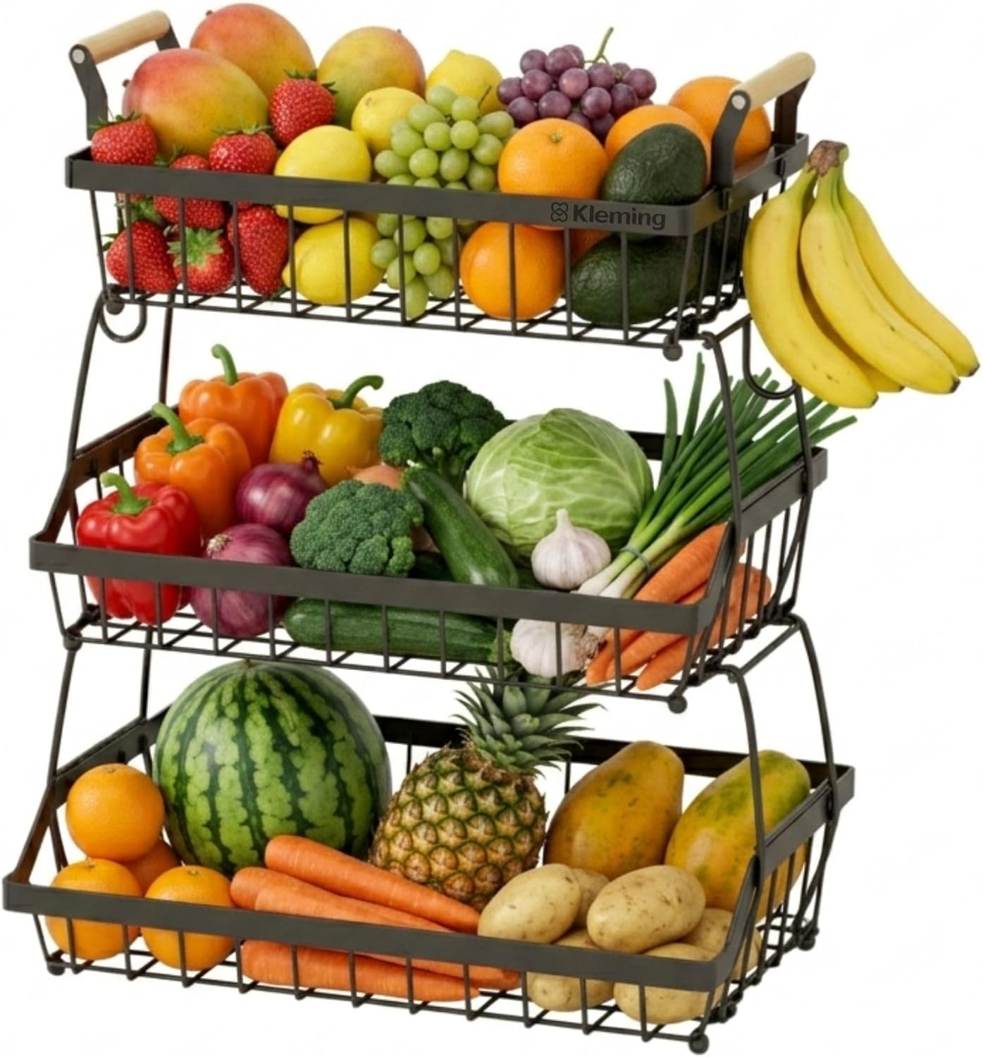 Fruteira-Cesto-Multiuso-de-Mesa-3-Andares-Kleming-Cesta-Organizadora.jpg Fruteira Cesto Multiuso de Mesa 3 Andares Kleming, Cesta Organizadora de Frutas Decorativa para Cozinha, Sala, Banheiro, Mesa Posta, Fruteira de Mesa Organizador De Frutas com alça.