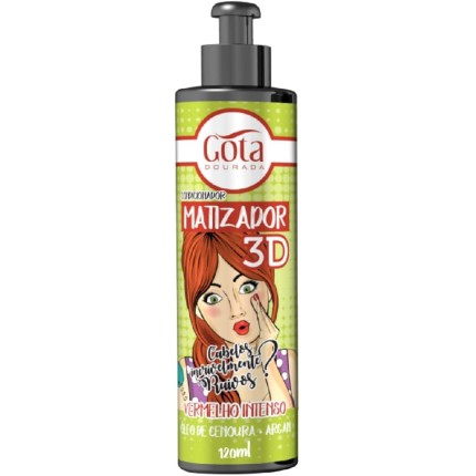 Gota Dourada – Condicionador Matizador 3D Vermelho Intenso 120ml
