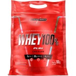 Integralmédica - Whey Protein Concentrado Chocolate 100% Pure - 21g de Proteína por Scoop, Suplementação Alimentar Pós-Treino, Fórmula Enriquecida com BCAAs - Pouch 900g