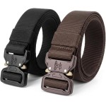 Kit 2 Cintos Táticos Ajustáveis em Nylon com Fivela de Liberação Rápida em Metal – Resistentes para Outdoor, Camping, Airsoft e Uso Profissional