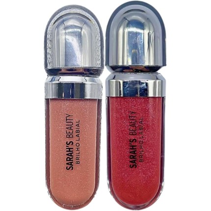 Kit 2 Gloss Labial - Escolha Suas Cores - Sarah's Beauty (Cor 1 e 3, Tamanho único)