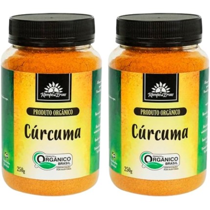 Kit 2 potes Cúrcuma Orgânica 250g | Kampo de Ervas