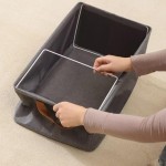 Kit 3 Caixa Organizadora de Armazenamento Dobravel 26 litros Tecido em Poliester Lavável - Resistente e Compacta-IT - Imagem 2