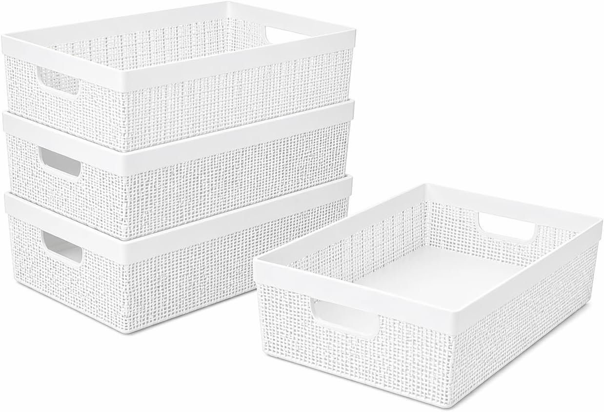 Kit-4-Cesto-Organizador-Plastico-52L-Design-Juta-Multiuso-Cozinha.jpg Kit 4 Cesto Organizador Plástico 5,2L Design Juta Multiuso Cozinha Banheiro Lavanderia Resistente Compacto Decorativo (Branco)