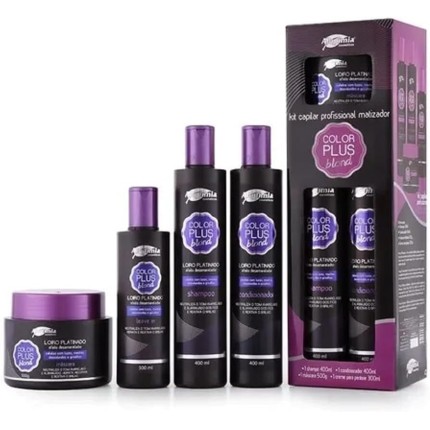 Kit Color Plus Blond Loiro Platinado Matizador + enviado multi world