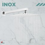 Kit Ducha Inox Chuveiro 20x20 Cm Slim 0,8mm + Cano 40 Cm (prata 2) - Imagem 2