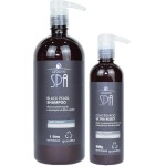 Kit Linha Terapia Capiar Fator de Crescimento Capilar Urbano Spa Black (Shampoo Black Pearl 1L + Coacervado Ultra 500g)
