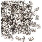 Kit Tarraxa Aço Inoxidável para Brincos - Antialérgico - Kit com 20 peças