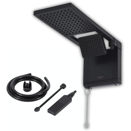 LORENZETTI Chuveiro Acqua duo ultra 7800W, Matte Black - 220V
