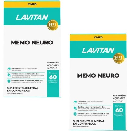 La.vitan Memo Neuro Kit C/2 Com 60 Comprimidos Revestidos