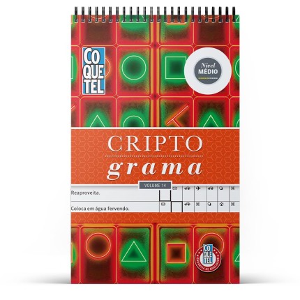 Livro Coquetel Espiral Criptograma Vol. 14: Nível Médio: antenha seu cérebro ativo com o desafio definitivo em palavras!
