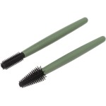 Luqeeg Conjunto de Escova de Cílios Macio Reutilizável Lavável Pincéis de Maquiagem Portátil para Casa Caixa à Prova de Poeira (Verde)