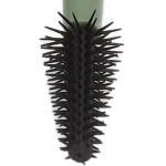 Luqeeg Conjunto de Escova de Cílios Macio Reutilizável Lavável Pincéis de Maquiagem Portátil para Casa Caixa à Prova de Poeira (Verde) - Imagem 2