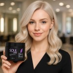 Máscara Matizadora Black Blond Para Loiras e Grisalhos Desamareladora Soul Care Profissional 300g | Máscara Matizadora Preto Black Blond Platinado Para Loira 250g - Imagem 2