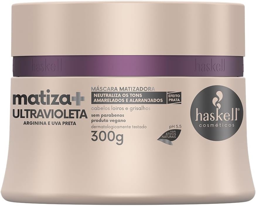 Mascara-Matizadora-Ultravioleta-Matiza-300g-Haskell.jpg Máscara Matizadora Ultravioleta Matiza+ 300g, Haskell