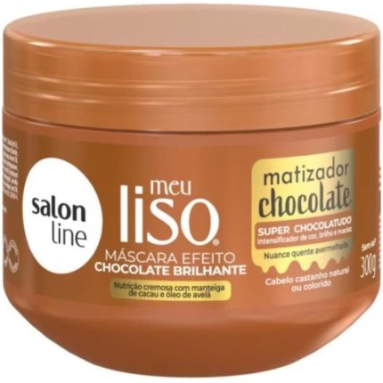 Máscara Salon Line Meu Liso Matizador Chocolate 300g
