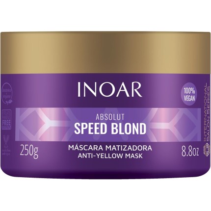 Máscara Speed Blond Matizadora, Inoar, Sem Cor, 250 G