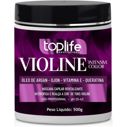 Matizador e Tonalizante Roxo/Violine, Toplife, 500gr