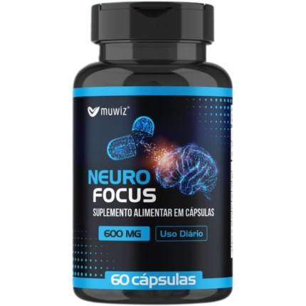 NEURO FOCUS 600MG COM 60 CAPSULAS - SUPLEMENTO ALIMENTAR PARA FOCO