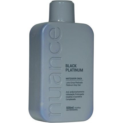 Nuance, Máscara matizadora, Black platinum, efeito cinza, 500ml