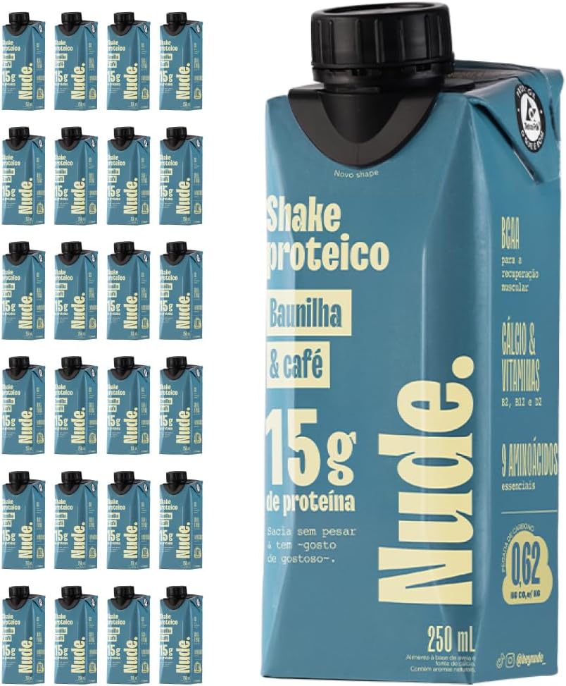 Nude-Shake-Proteico-Baunilha-e-Cafe-250ml-Pack-24.jpg Nude Shake Proteico Baunilha e Café 250ml - Pack 24 Unidades