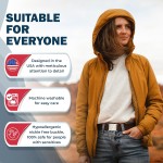 ONE-BELT Cintos elásticos invisíveis invisíveis para mulheres e homens antiderrapantes para cintura de até 127 cm. - Imagem 2