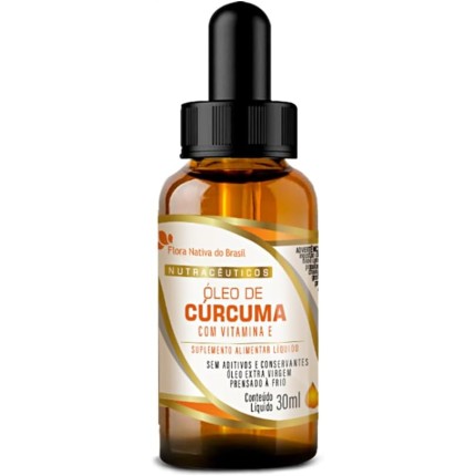 Óleo de Cúrcuma com Vitamina E em Gotas 30ml - Flora nativa