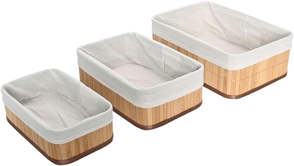 Organizador-3-Cestos-Grandes-de-Bambu-–-Cestos-Organizadores-Grandes.jpg Organizador 3 Cestos Grandes de Bambu – Cestos Organizadores Grandes com Tecido Removível – Ideal para Lavanderia, Banheiro, Quarto e Closet – Material Sustentável