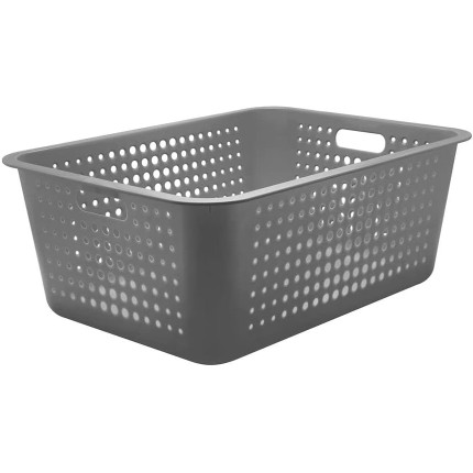 Ou Cesta de Roupas Maxi 40L Chumbo Linha Cestas Organizadoras