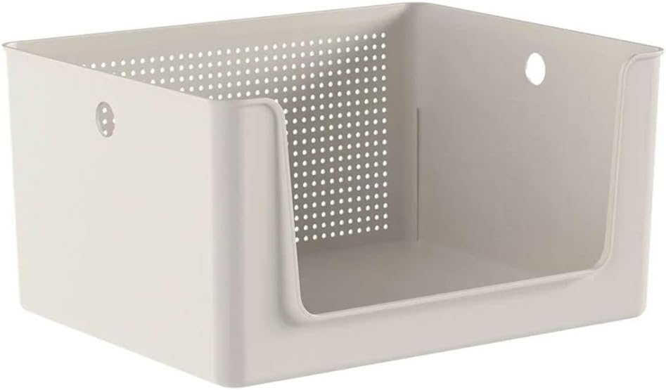 Ou-Cesto-Organizador-Multiuso-com-abertura-frontal-16L-Bege-Linha.jpg Ou Cesto Organizador Multiuso com abertura frontal 16L Bege Linha Flow