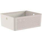 Ou Cesto Organizador Multiuso12L Bege Linha Flow