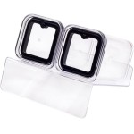 Porta Tempero Condimento Hermético Cristal com Base Modular 2 Peças