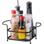 Porta Tempero Condimento Suporte Galeteiro Preto Organização Cozinha