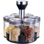Porta Tempero Giratório 360° Inox – Organizador de Condimentos e Mantimentos para Cozinha, Design Moderno, Acesso Rápido e Economia de Espaço