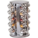 Porta Temperos Condimentos 20 Potes Giratorio Redondo Inox, Alira Home