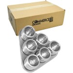 Porta Temperos Condimentos Aço Inox Magnético 6 Potes Triângulo CBRN12411 - Commerce Brasil - Imagem 2
