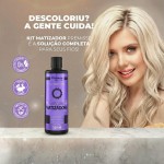 Premisse Máscara Matizadora para Cabelos Loiros, Descoloridos e Grisalhos 500ml, Uso Profissional, com Aminoácidos - Imagem 2