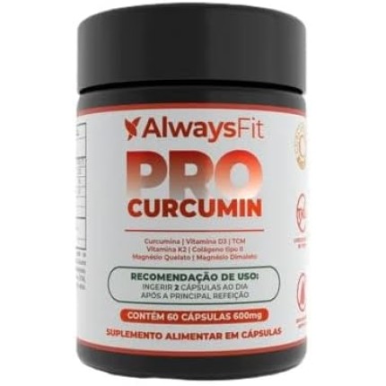 ProCurcumin C3 Complex® - Curcumina (Cúrcuma), Vitamina D3, K2, Magnésio, Colágeno Tipo 2 e TCM - 60 Cápsulas