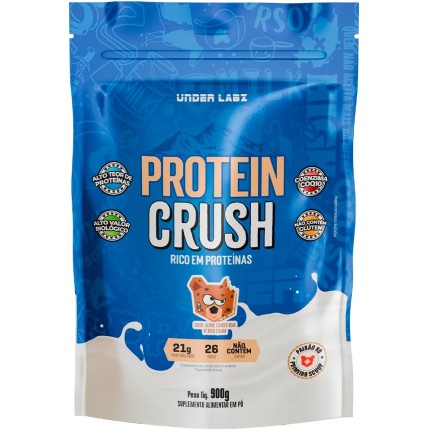 Protein Crush (900g) — Under Labz | 21g Protein Per Serving, Incredible Taste (Alpine Cookies Bear N Milk Cream), Low Carb, High Absorption — Hypertrophy Support and Muscle Recovery