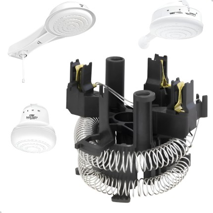 Resistência de Chuveiro Fame Vida Longa, 220V, 6800W, compatível com Elegance, Evidence, Kibanho, Super Ducha 4T
