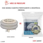 Resistência para Chuveiro Compatível Ducha Hydra Fit Eletrônica 6800w 220v, 32A - Imagem 2