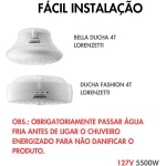Resistência para Chuveiro Lorenzetti Bella Ducha 4T e Ducha Fashion 4T, 127V, 5500W, Encaixe Fixo, Ligas Metálicas - Imagem 2