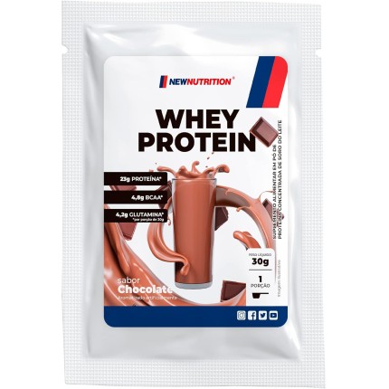 Sachê Whey Protein Concentrado 30g Chocolate NewNutrition