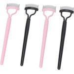 Semme Escova Separadora de Cílios Portátil 4pcs de Aço Inoxidável Rímel Definidor de Cílios Com Capa de Pente para Separação Precisa de e Fácil Aplicação - Imagem 2