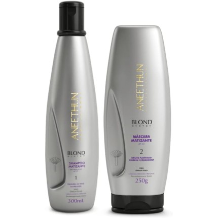 Shampoo e Mascara Matizante Aneethun Blond System