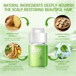 Sistema de crescimento capilar – Tratamento de crescimento capilar com ginseng, Eclipta Prostrata, raiz de hortelã-pimenta e gengibre, soro não oleoso de absorção rápida para fortalecer as raízes - Imagem 2