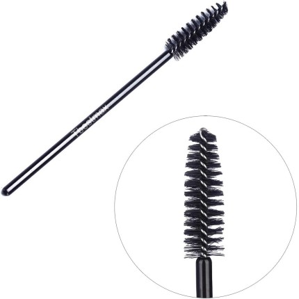 Tbestmax 1 Pç Spoolies Varinhas de Rímel Descartáveis Escova de Cílios para Sobrancelhas/Extensão de Cílios Preto