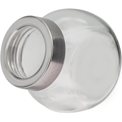 Tuut Linha Inox Porta Condimentos de Vidro Com Tampa 190ml